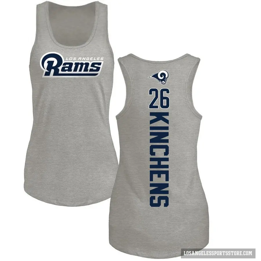 Women's ＃26 Kamren Kinchens Los Angeles Rams Ash Backer Tank Top