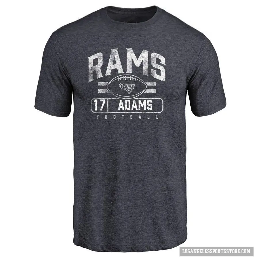 Youth ＃17 Davante Adams Los Angeles Rams Navy Flanker T-Shirt