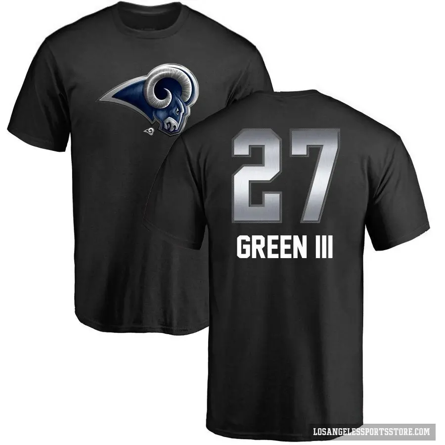 Youth ＃27 A.J. Green III Los Angeles Rams Black Midnight Mascot T-Shirt