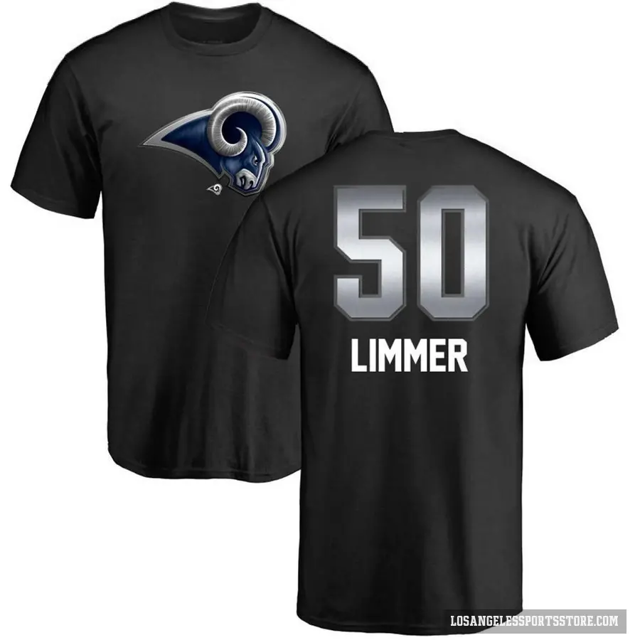 Youth ＃50 Beaux Limmer Los Angeles Rams Black Midnight Mascot T-Shirt