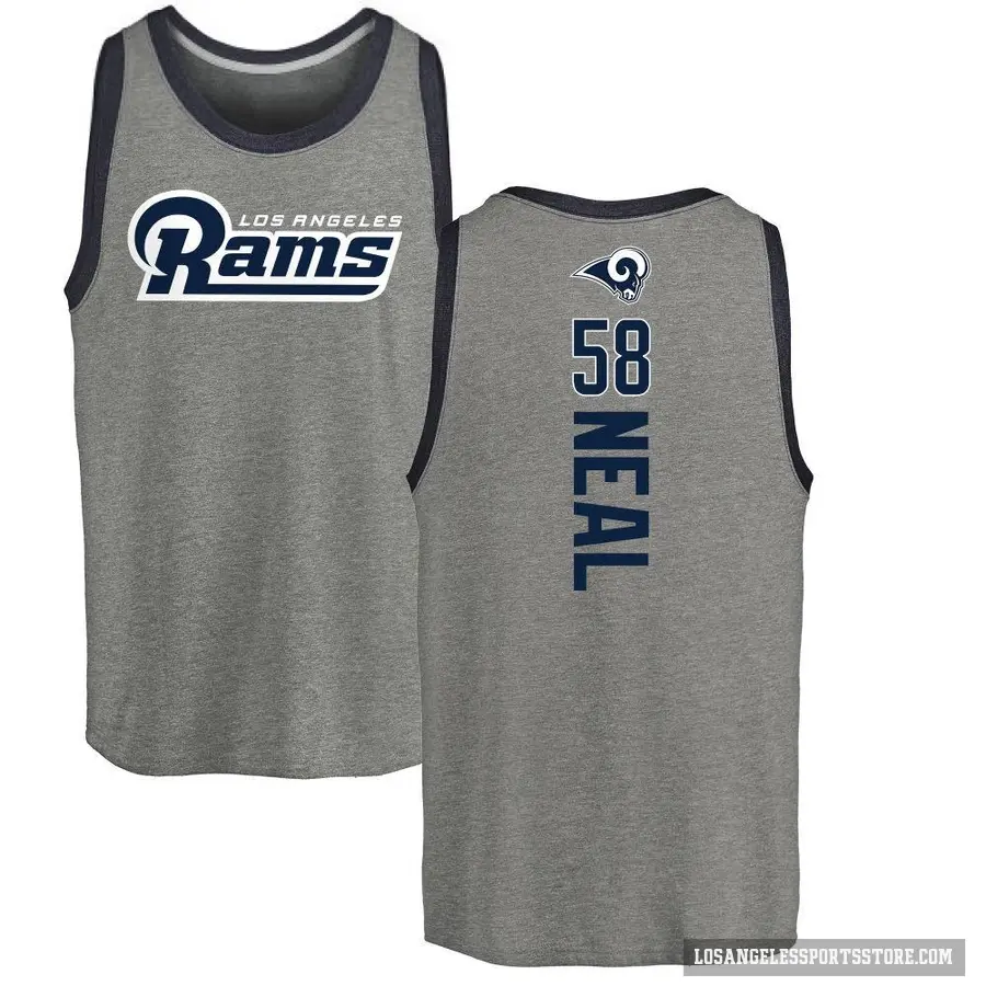 Youth ＃58 Elias Neal Los Angeles Rams Ash Backer Tank Top